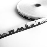 Gurtband Skyline Köln 30mm + 40mm schwarz/weiß