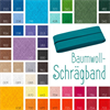 Baumwoll-Schrägband khaki gefalzt 40/20mm