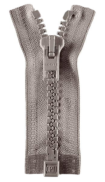 Reißverschluss P60 Werra teilbar 75cm hellgrau Opti