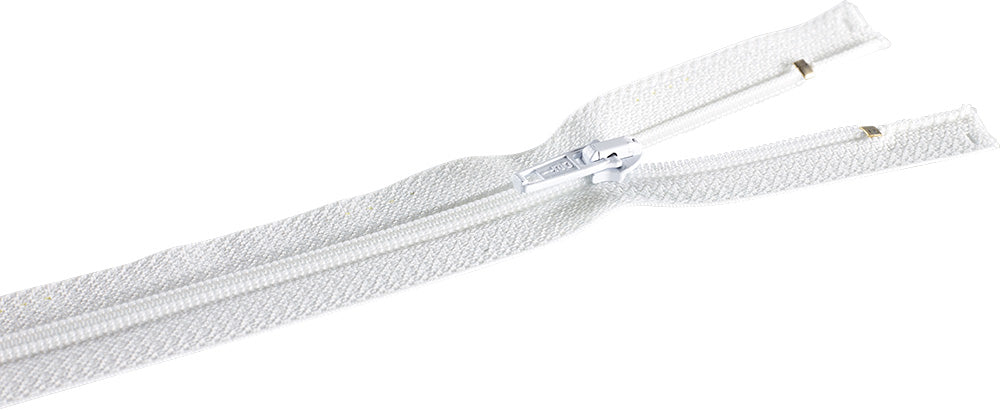 Reißverschluss Fulda S60 teilbar 35cm hellgrau Opti