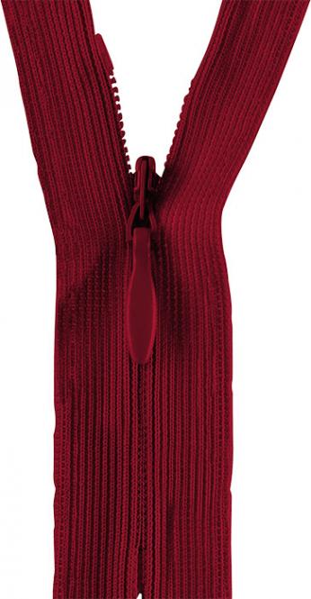 Reißverschluss Tropfen S43 25cm nahtverdeckt weinrot Opti