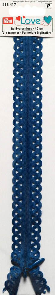 Love Reißverschluss 40cm rot Prym