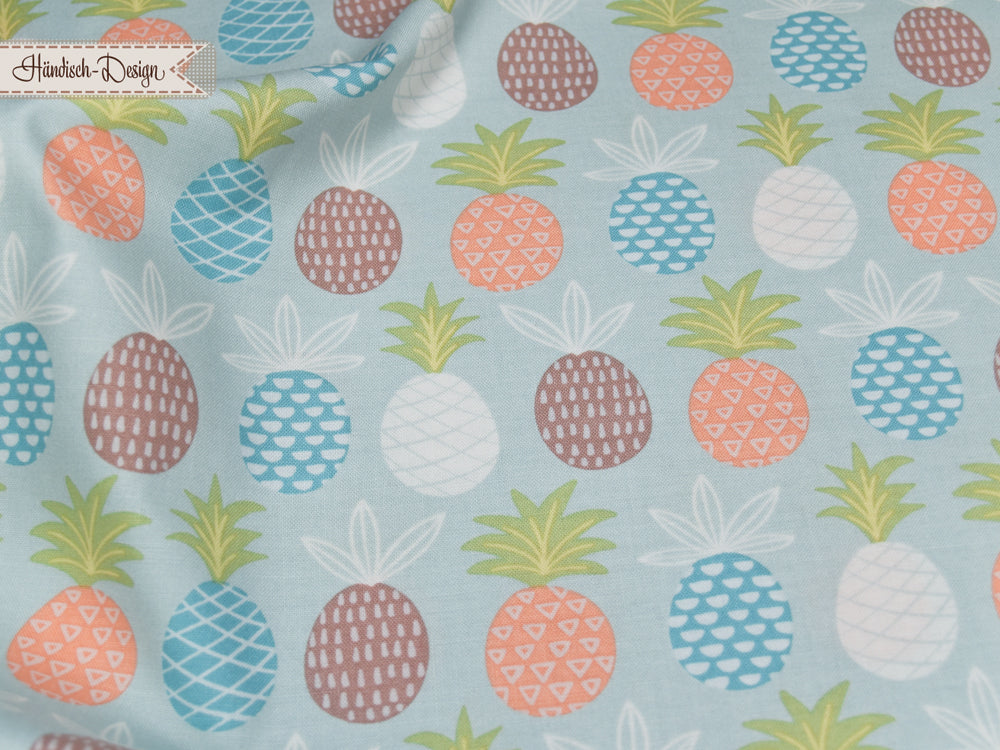 25cm Baumwollstoff „Tropical Hello – miney moe" Ananas pastell