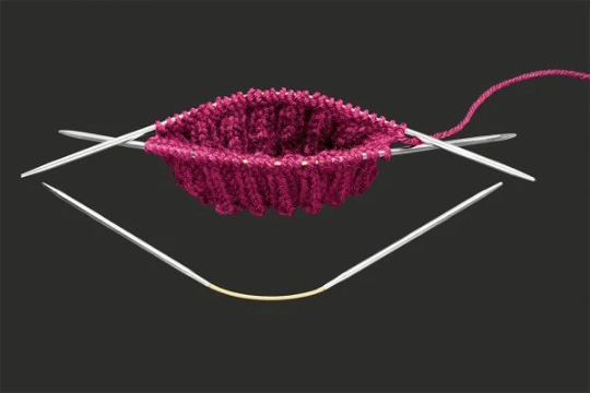 CraSyTrio 21cm 2,5mm Metall Addi | Trio Nadelspiel zum Strümpfe stricken