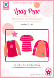 Papierschnittmuster „Lady Pepe – Damenshirt mit Schulterpasse" mialuna / farbenmix