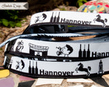Hannover Skyline Webband schwarz/weiß