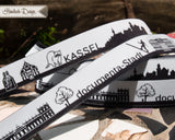 Kassel Skyline Webband schwarz/weiß