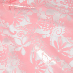25cm Wachstuch „Raincoat“ Blumen transparent/rosa 23,80€/m Hilco