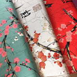 25cm Baumwollstoff „Golden Garden – Sakura“ Kirschblüten schwarz