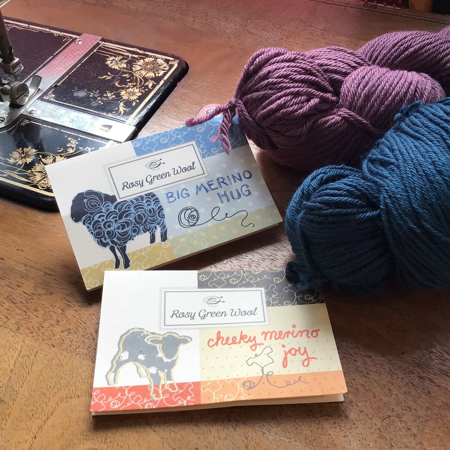 Bio-Wolle „Big Merino Hug" moos Rosy Green Wool