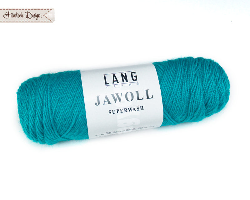 Jawoll Sockenwolle dunkles türkis LANG YARNS – Händisch-Design