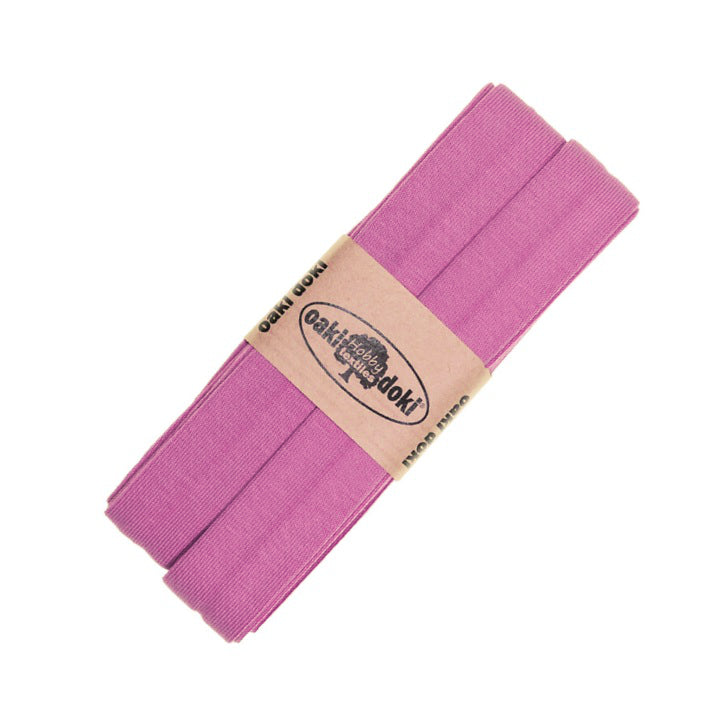 Jersey Schrägband Stretch gefaltet 40/20 mm – elastisches Einfassband – oaki doki