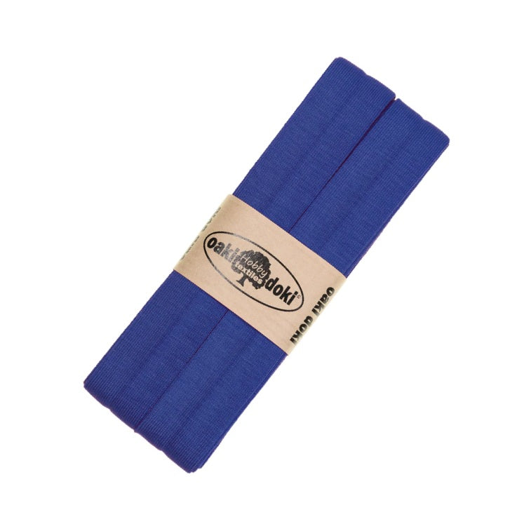 Jersey Schrägband Stretch gefaltet 40/20 mm – elastisches Einfassband – oaki doki