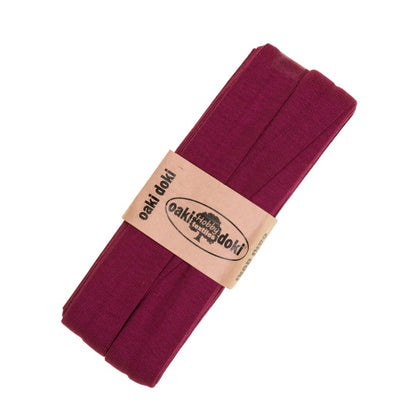 Jersey Schrägband Stretch gefaltet 40/20 mm – elastisches Einfassband – oaki doki
