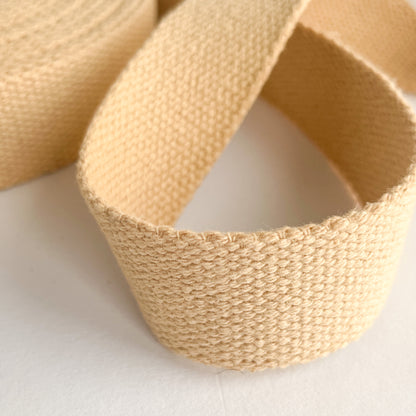 Gurtband Baumwolle 25mm beige