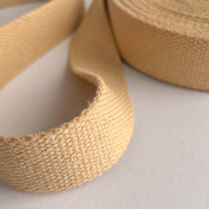 Gurtband Baumwolle 25mm beige