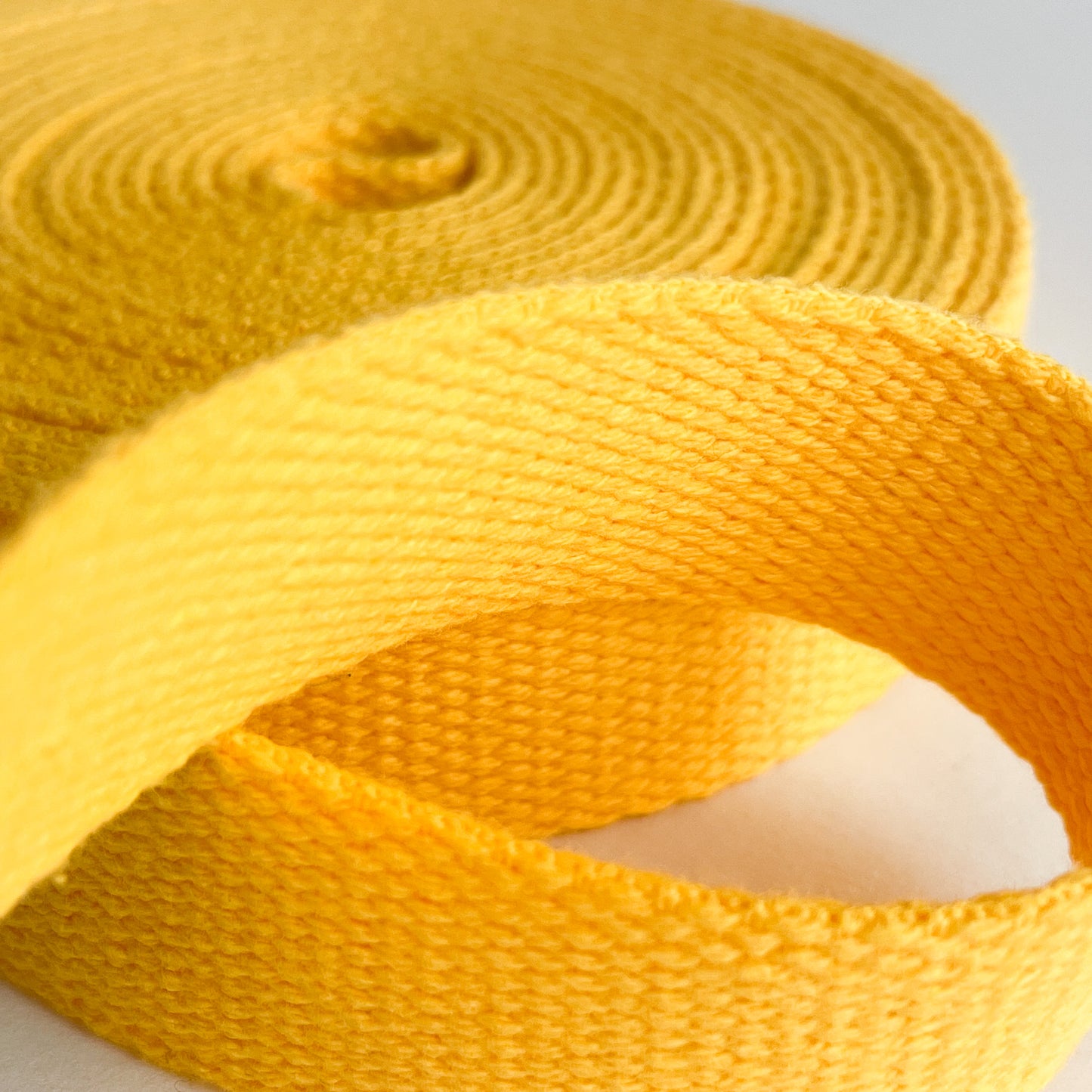 Gurtband Baumwolle 25mm sonnengelb