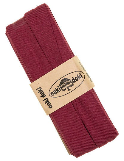 Jersey Schrägband Stretch gefaltet 40/20mm oaki doki