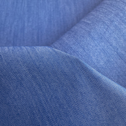 25cm Jeansstoff „Summer Denim" Stretch leicht blau Hilco