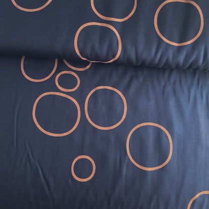25 cm Tencel™ Lyocell Köperstoff Circle Around – Indigo Night – Mind the Maker