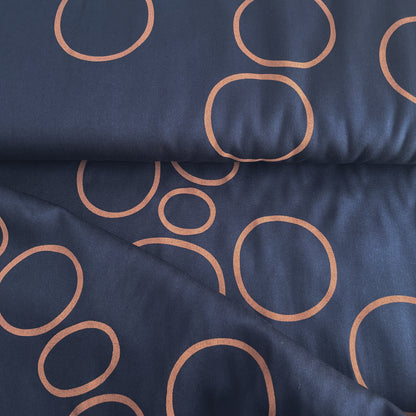 25 cm Tencel™ Lyocell Köperstoff Circle Around – Indigo Night – Mind the Maker