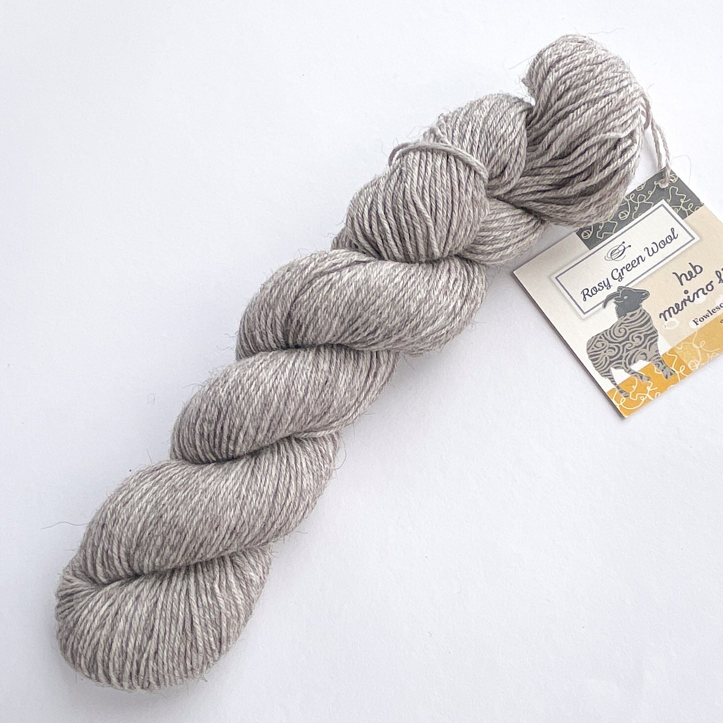 Bio-Wolle „heb merino fine" Devon Natur Rosy Green Wool