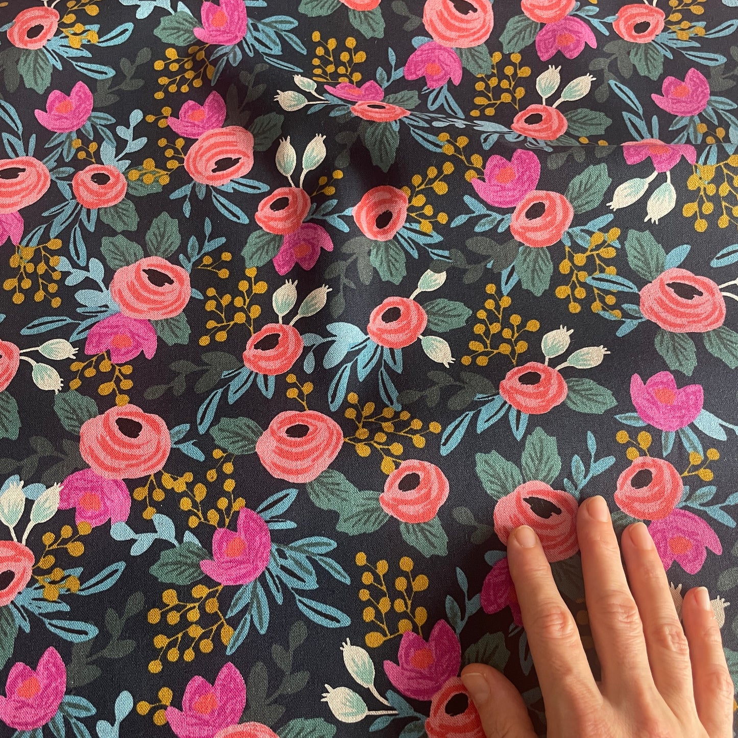 Canvas Rosa Navy – Menagerie – Cotton + Steel