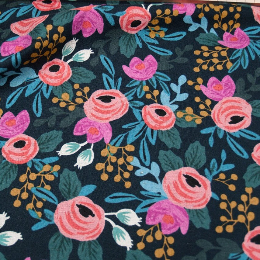 Canvas Rosa Navy – Menagerie – Cotton + Steel