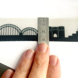 Gurtband Skyline Köln 30mm schwarz/weiß