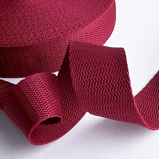 Gurtband 30mm weinrot soft