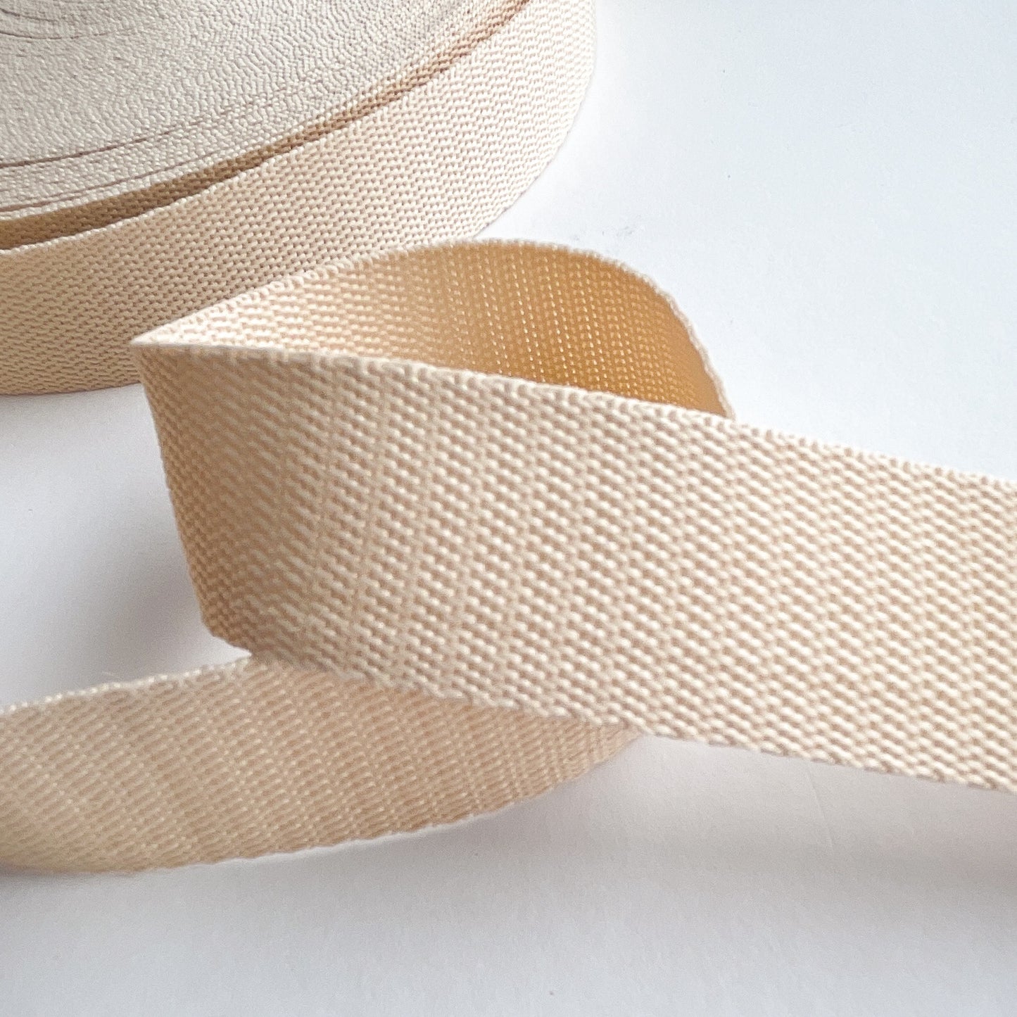 Gurtband 25mm hellbeige soft