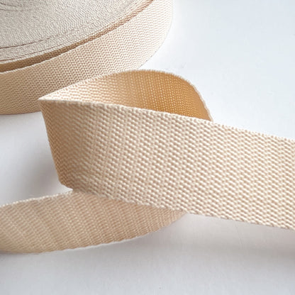 Gurtband 25mm hellbeige soft