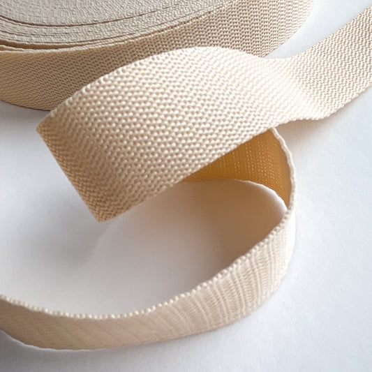 Gurtband 25mm hellbeige soft