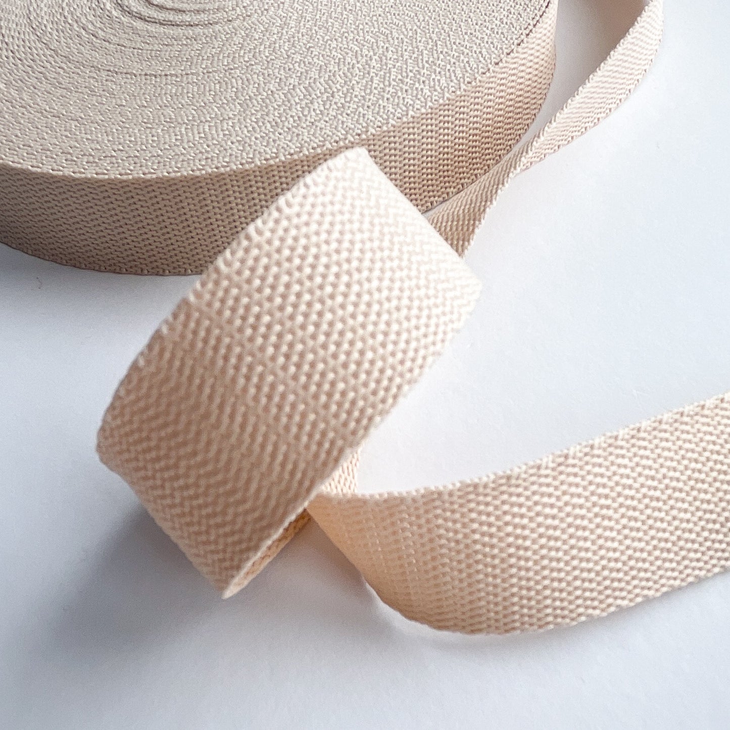 Gurtband 25mm hellbeige soft