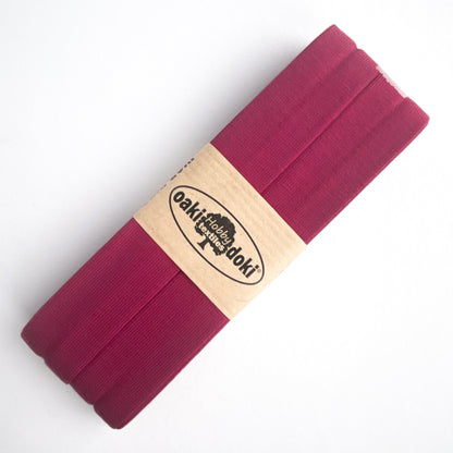 Jersey Schrägband Stretch gefaltet 40/20mm oaki doki