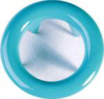 20 Jersey-Druckknöpfe 10mm Metallring türkisblau Snaply