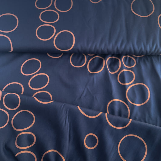 Tencel™ Lyocell Köperstoff Circle Around – Indigo Night – Mind the Maker