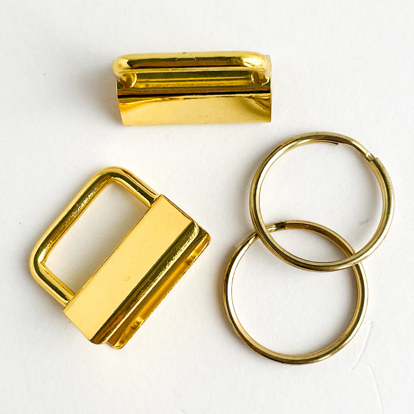 Schlüsselband-Rohlinge – Klemmschließen: Metallendkappe mit Schlüsselring