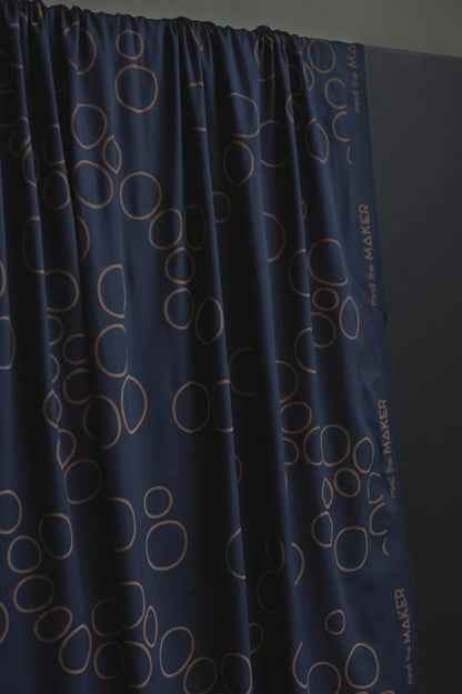 25 cm Tencel™ Lyocell Köperstoff Circle Around – Indigo Night – Mind the Maker
