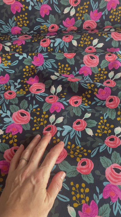 Canvas Rosa Navy – Menagerie – Cotton + Steel