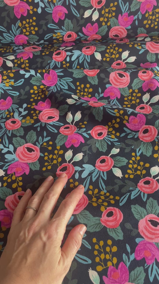 Canvas Rosa Navy – Menagerie – Cotton + Steel