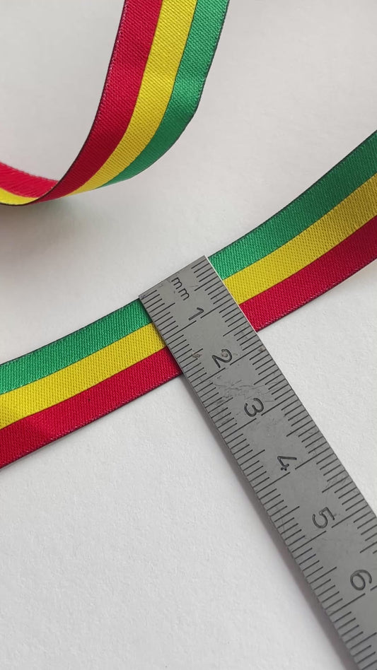 Webband REGGAE rot/gelb/grün