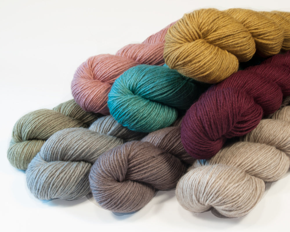 Bio-Wolle „manx merino fine " Somerset Rose Rosy Green Wool