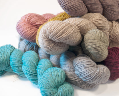 Bio-Wolle „heb merino fine" Dorset Berry Rosy Green Wool