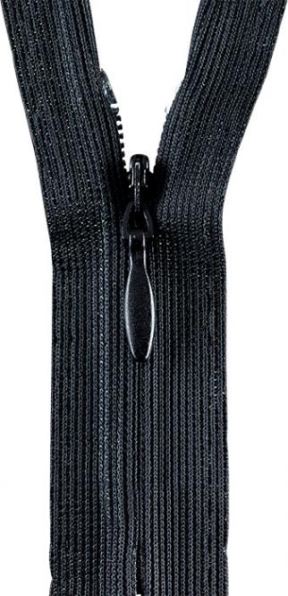 Reißverschluss Tropfen S43 60cm nahtverdeckt schwarz Opti