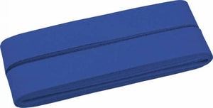 Baumwoll-Schrägband pazifikblau gefalzt 40/20mm