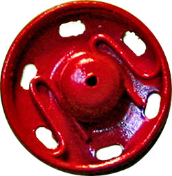 6 Druckknöpfe zum Annähen rot Metall 13mm Pony