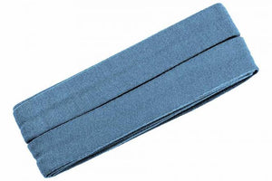 Jersey Schrägband taubenblau gef. 40/20mm oaki doki