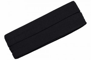 Jersey Schrägband schwarz gef. 40/20mm oaki doki
