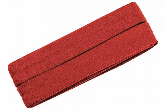 Jersey Schrägband rot gef. 40/20mm oaki doki